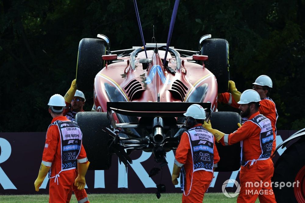 Ferrari's preparations were hindered by a crash for Leclerc in FP2