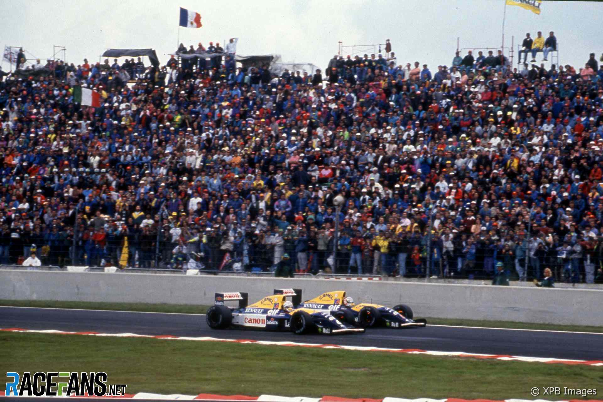 Nigel Mansell, Riccardo Patrese, Williams, Magny-Cours, 1992