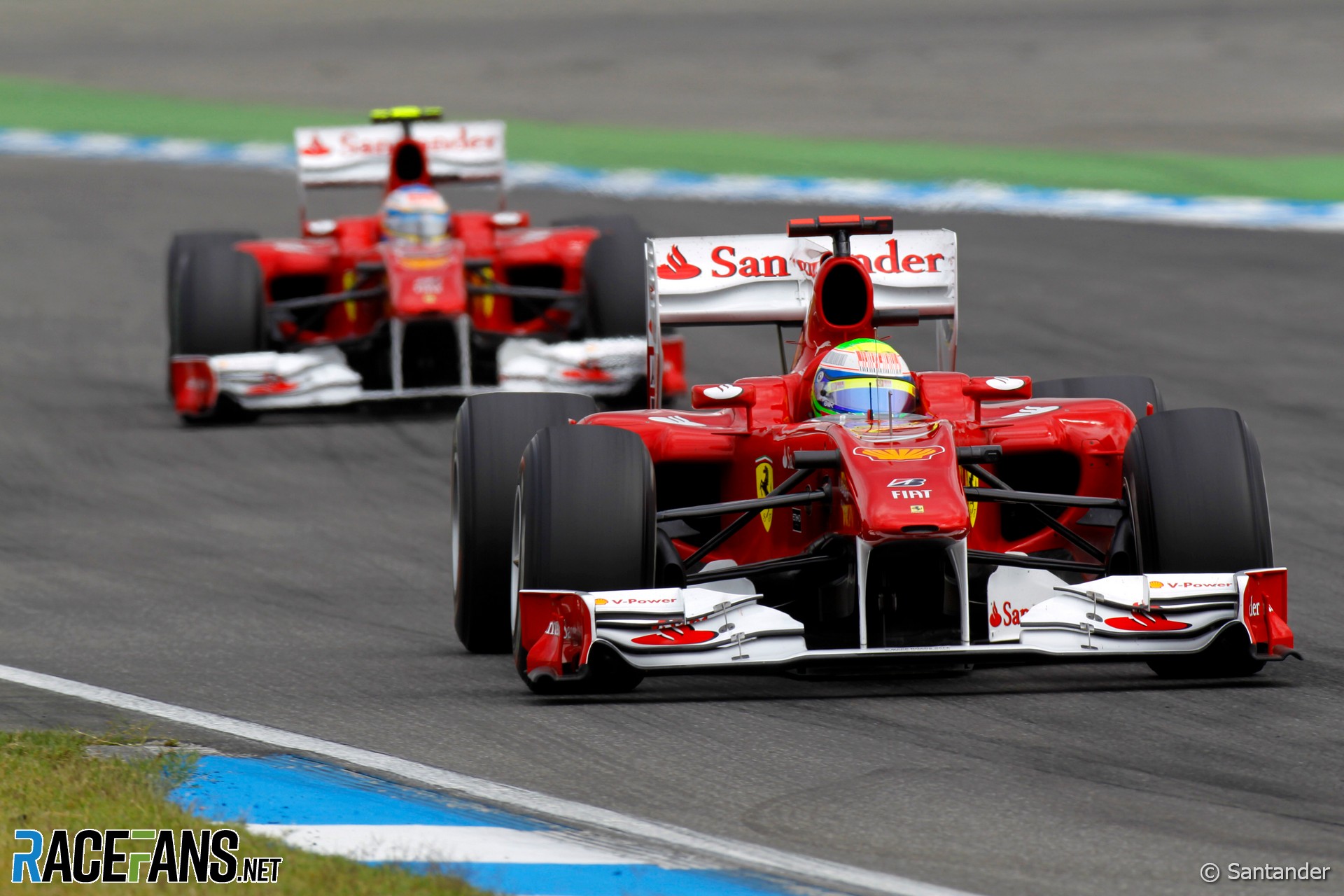 Felipe Massa, Fernando Alonso, Ferrari, Hockenheimring, 2010