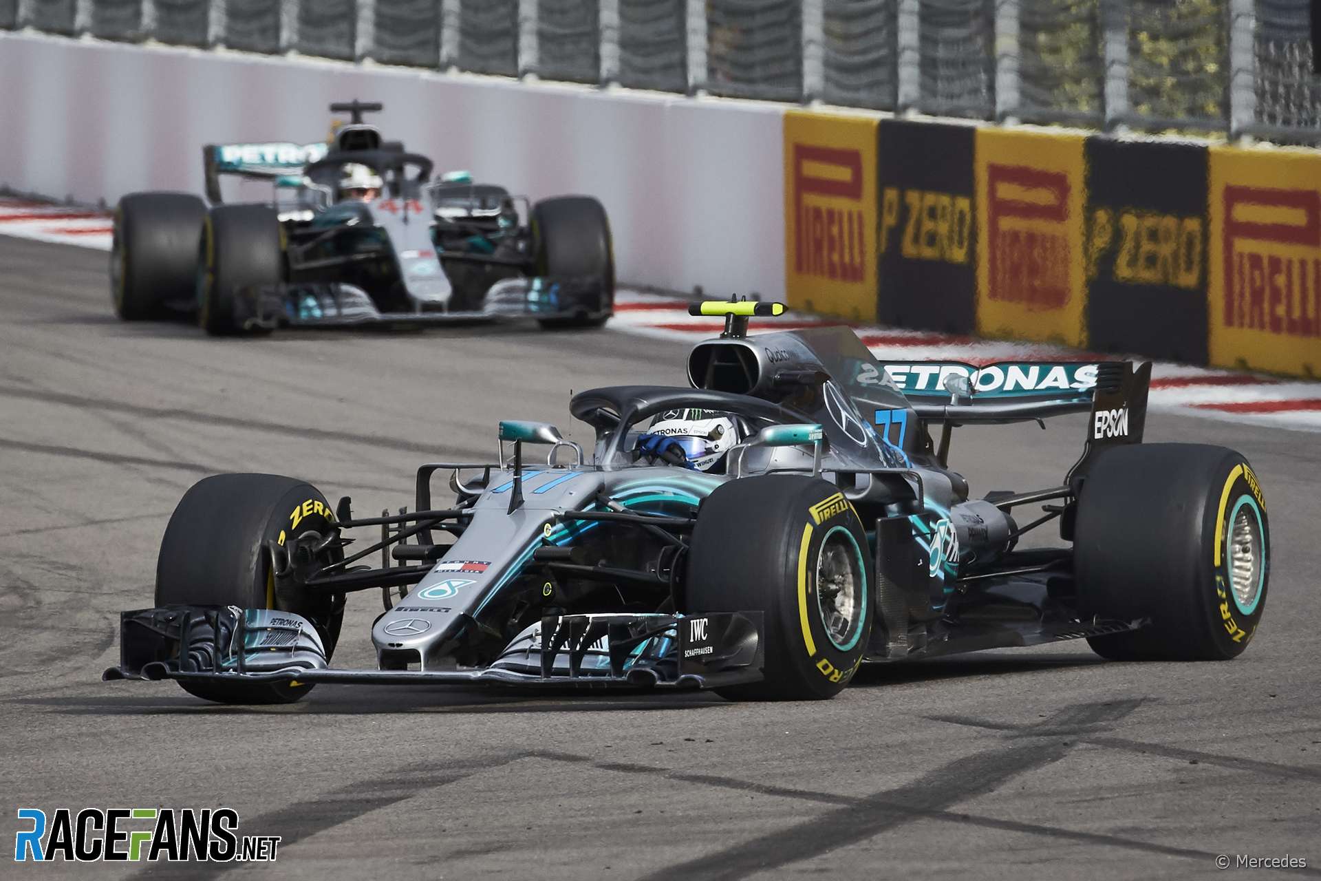 Valtteri Bottas, Lewis Hamilton, Mercedes, Sochi, 2018