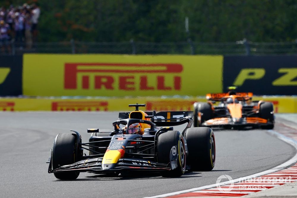 Max Verstappen, Red Bull Racing RB20, Lando Norris, McLaren MCL38