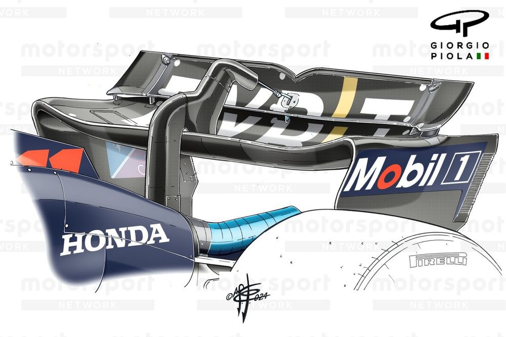 Red Bull Racing RB20 rear wing