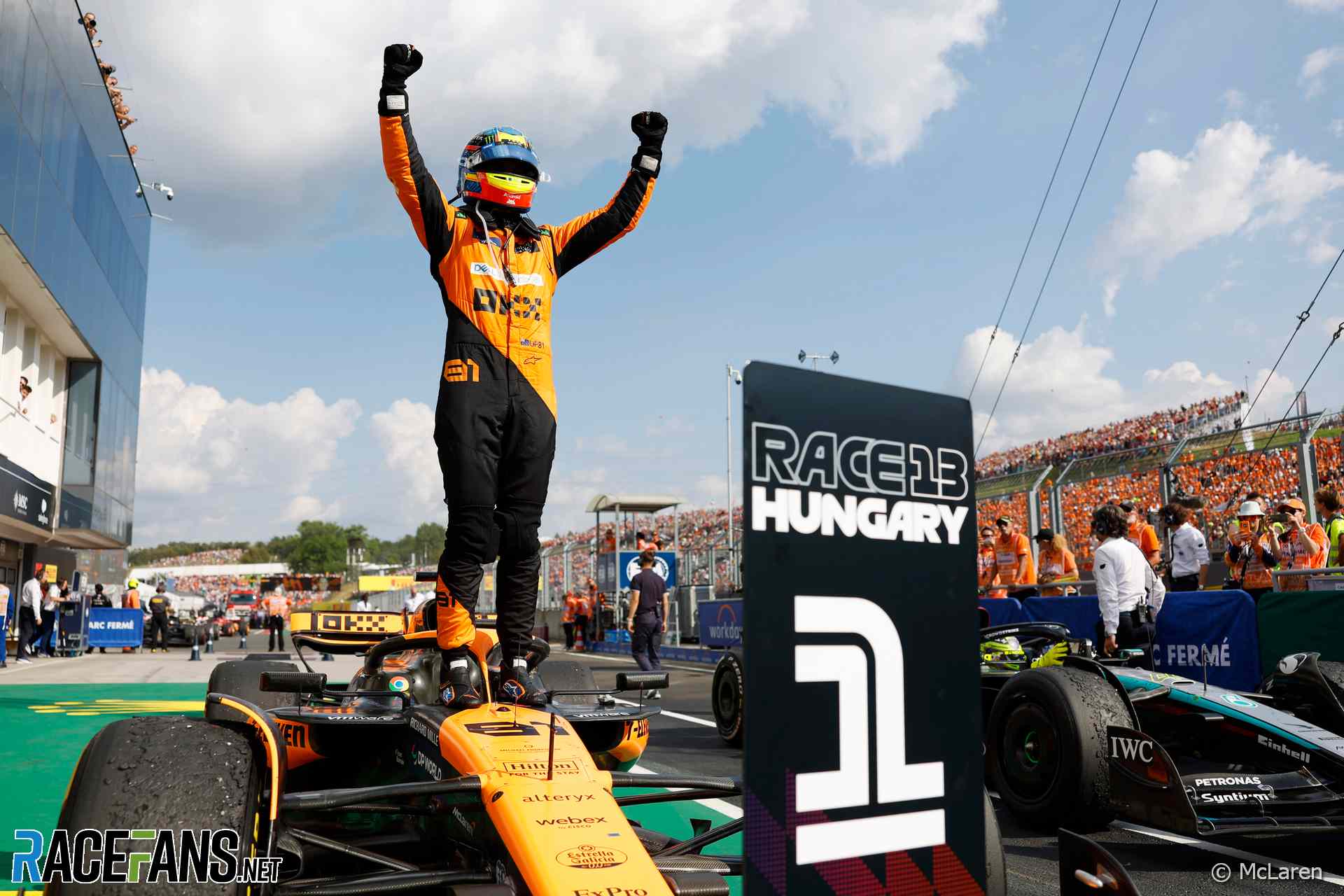 The 2024 Hungarian Grand Prix was held at Hungaroring and won by Oscar Piastri