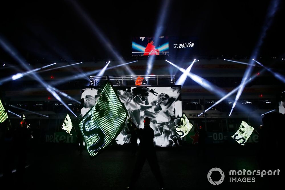 J Balvin Colombian singer at Las Vegas GP opening ceremony