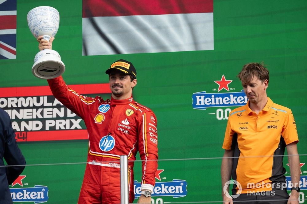 Charles Leclerc fought hard to claim an unlikely podium