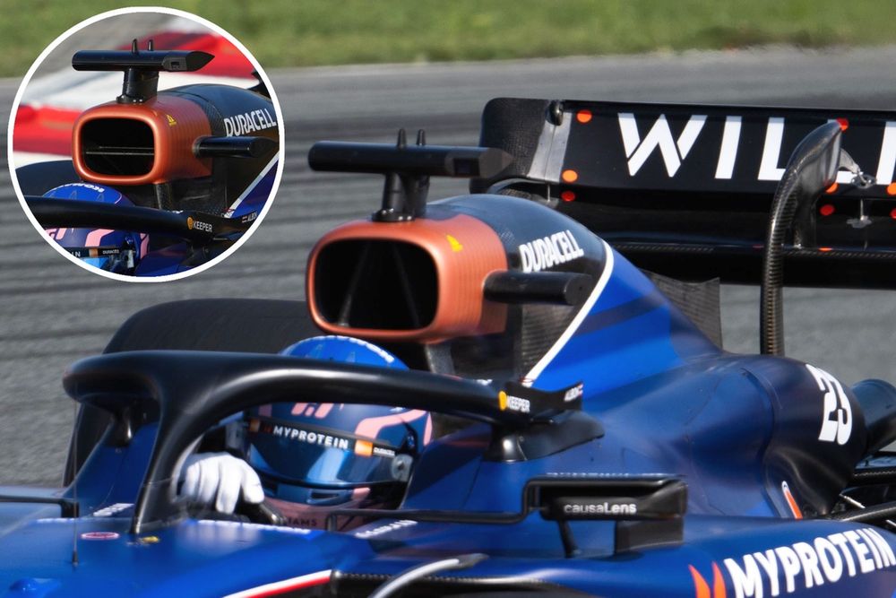 Williams FW46 airbox detail