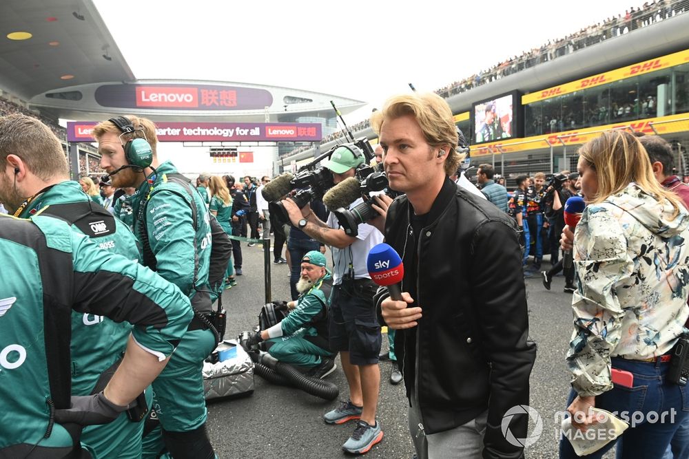 Nico Rosberg, Sky F1, on the grid