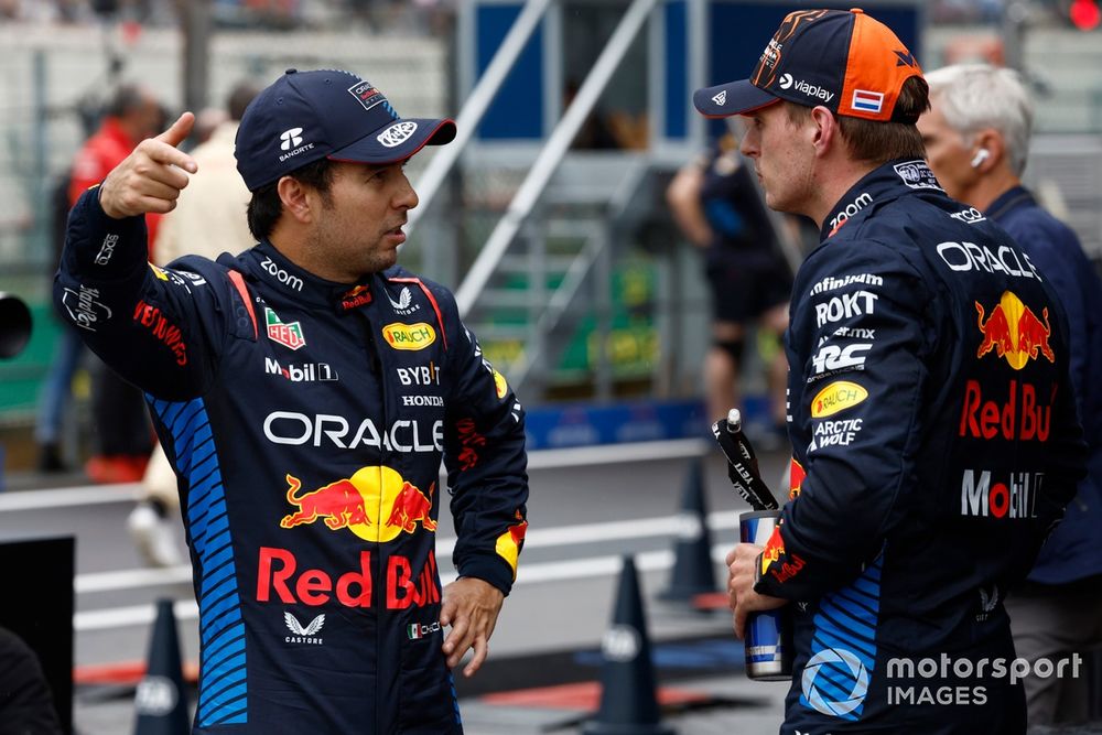 Sergio Perez, Red Bull Racing, pole man Max Verstappen, Red Bull Racing