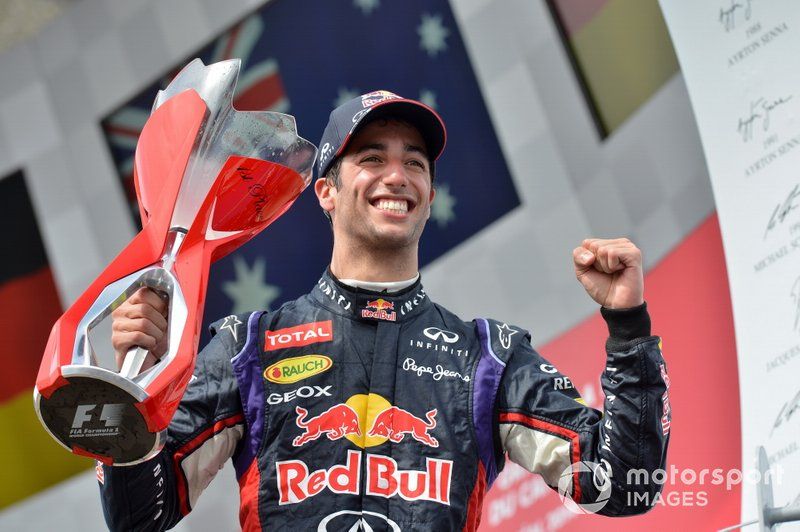 Podium: Race winner Daniel Ricciardo, Red Bull Racing