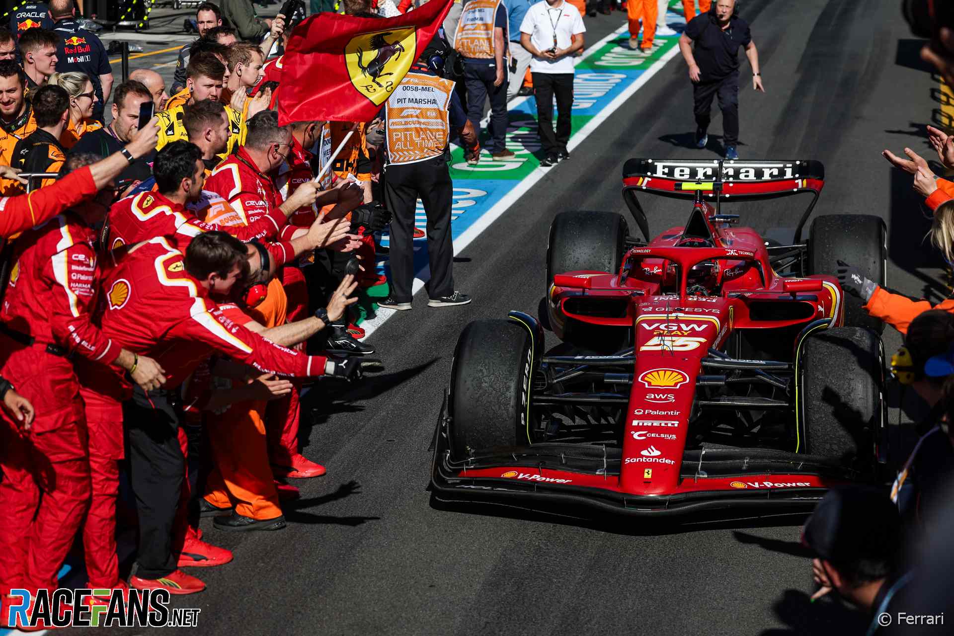 Carlos Sainz Jnr, Ferrari, Albert Park, 2024