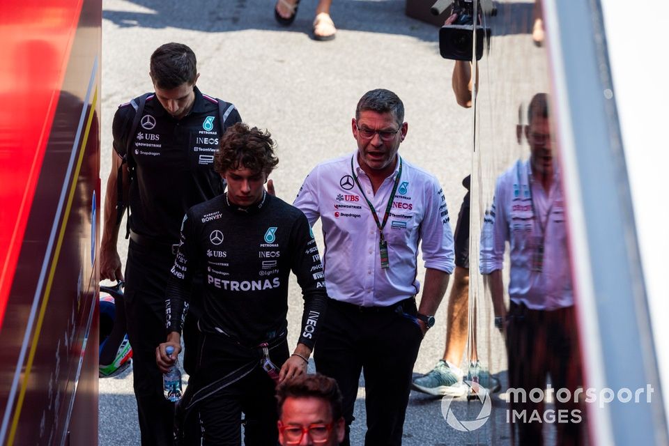 Andrea Kimi Antonelli, Mercedes-AMG F1 Team, in the Paddock 