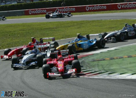 Michael Schumacher, start, Monza, 2003