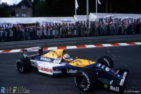 Nigel Mansell, Williams, Spa-Francorchamps, 1992