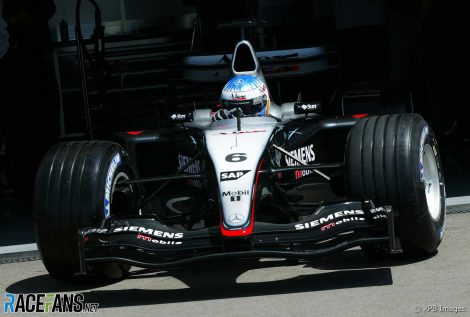 Alexander Wurz, McLaren MP4/18, Circuit de Catalunya, 2003