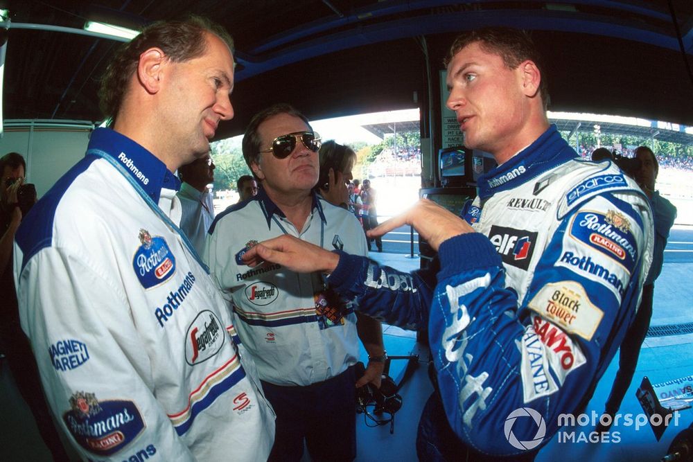 Adrian Newey, Patrick Head and David Coulthard, Williams