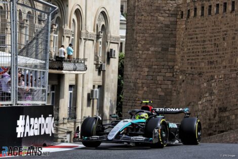 Lewis Hamilton, Mercedes, Baku City Circuit, 2024