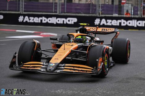 Lando Norris, McLaren, Baku City Circuit, 2024