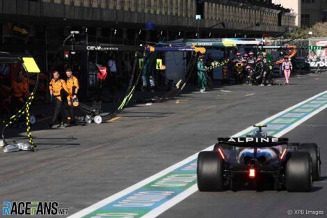 McLaren team members headed to parc ferme too soon