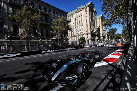 George Russell, Mercedes, Baku City Circuit, 2024