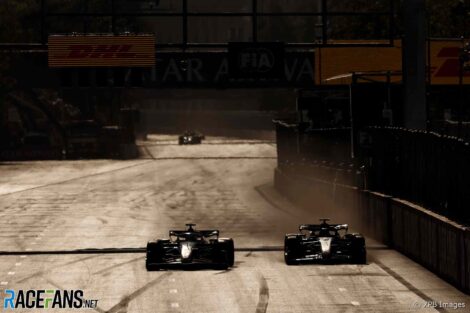 Oliver Bearman, Lewis Hamilton, Baku, 2024