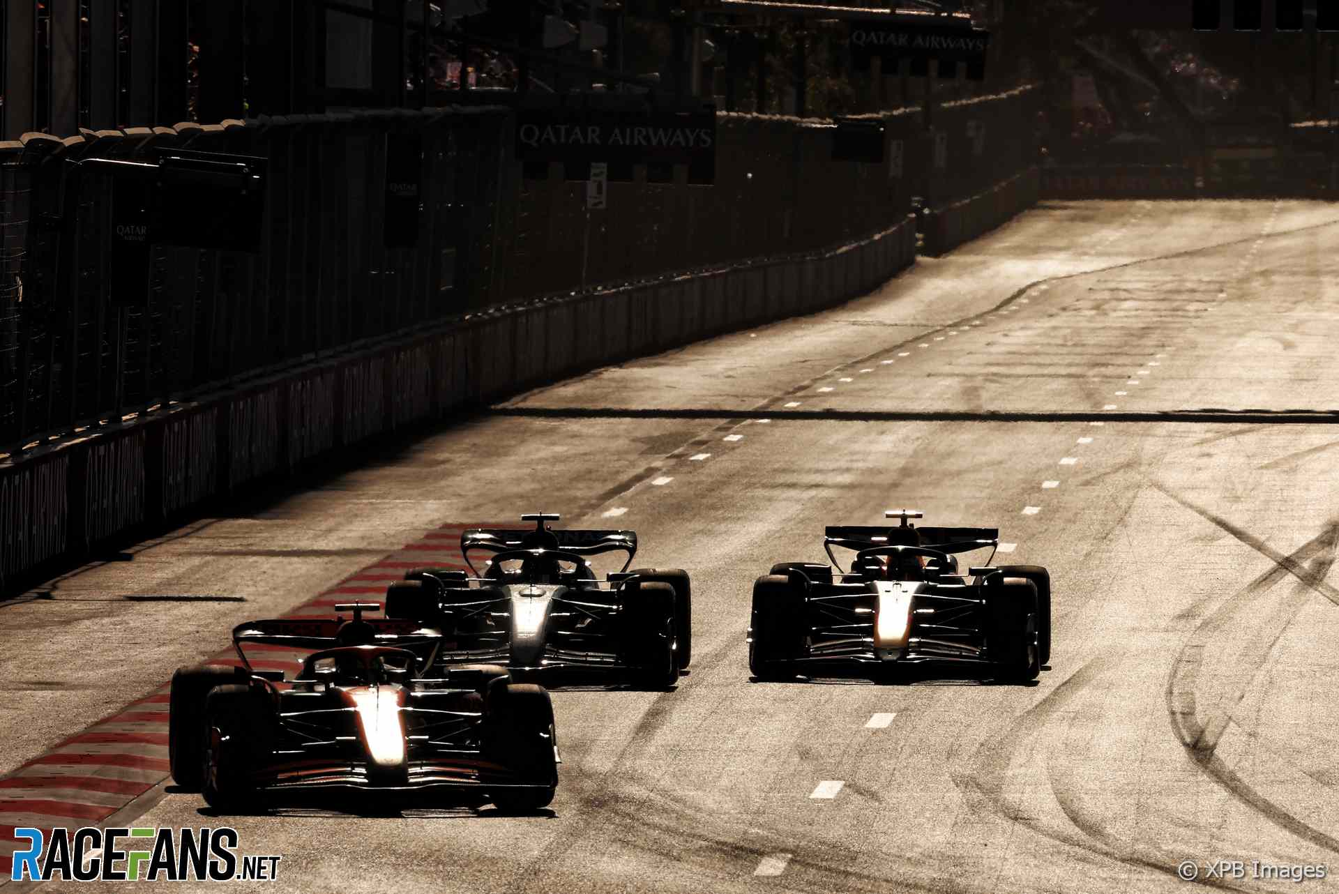 Lando Norris, George Russell, Max Verstappen, Baku, 2024