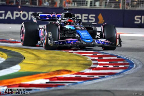 Esteban Ocon, Alpine, Singapore, 2024