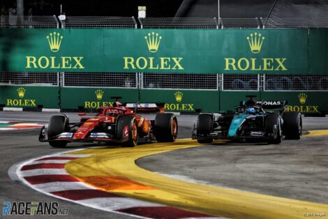 Charles Leclerc, George Russell, Singapore, 2024