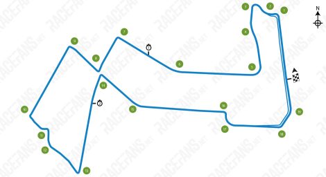 Singapore Grand Prix track map, 2023