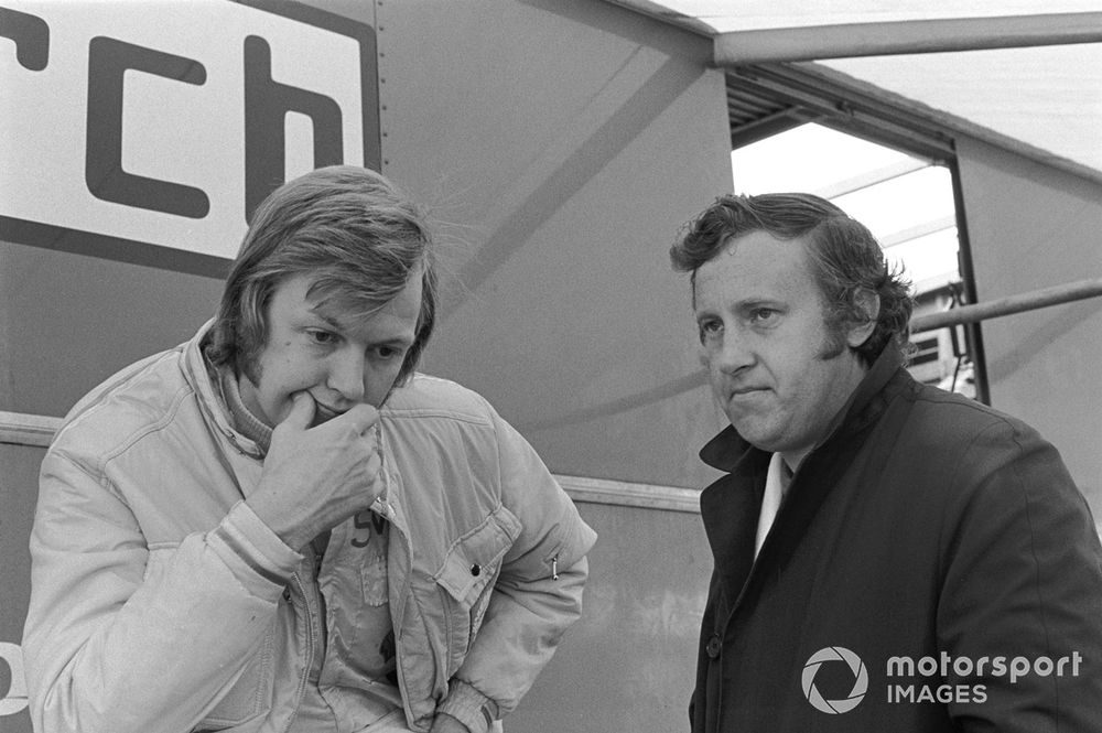 Rees (right) helped set up the March organisation and played a crucial role in Ronnie Peterson's early career