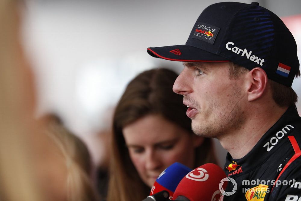 Max Verstappen, Red Bull Racing, is interviewed after the race