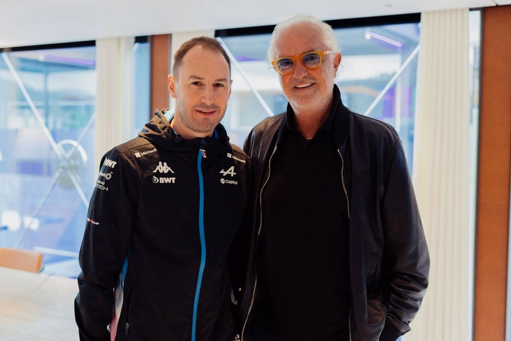 Oliver Oakes, Team Principal Alpine F1 Team, Flavio Briatore, Executive Advisor, Alpine F1