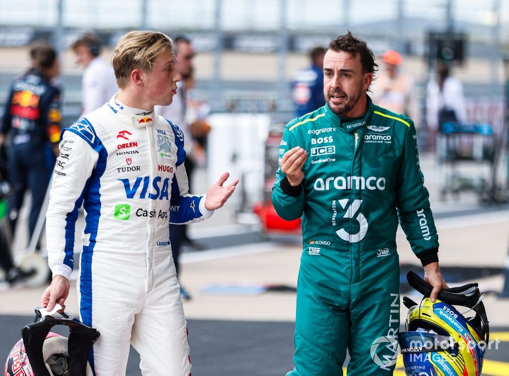 Liam Lawson and Fernando Alonso had a bust-up at the United States Grand Prix