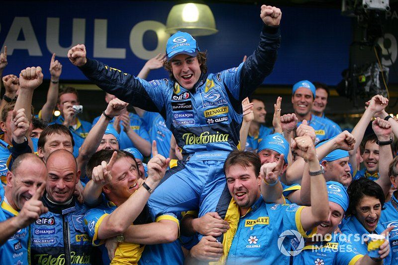 Fernando Alonso won both of his F1 championships with Renault in 2005 and 2006