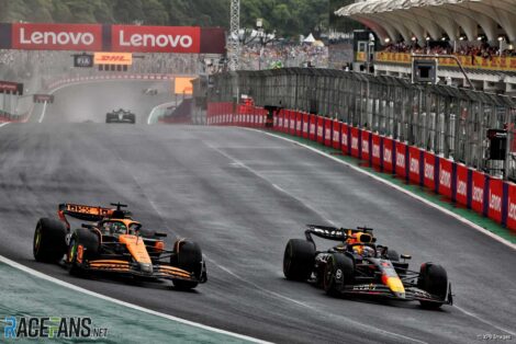 Oscar Piastri, Max Verstappen, Interlagos, 2024