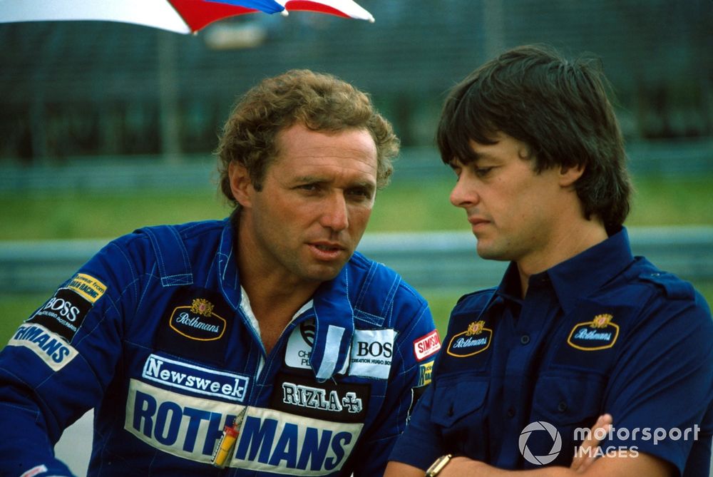 Mass (left, with Adrian Reynard) bowed out of F1 mid-season during the tumultuous 1982