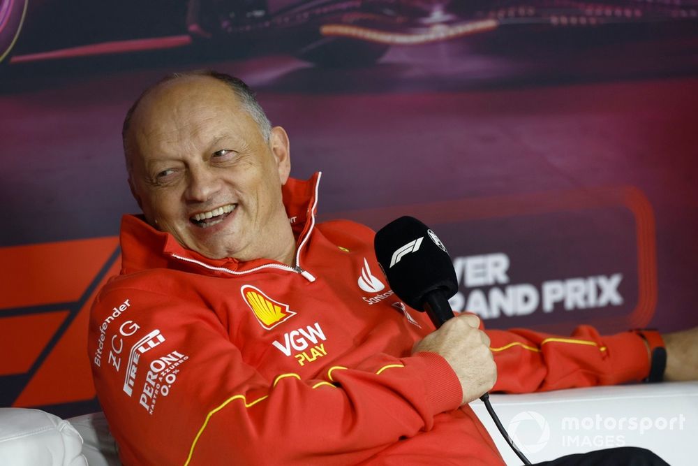 Frederic Vasseur, Team Principal and General Manager, Scuderia Ferrari, in the Press Conference 