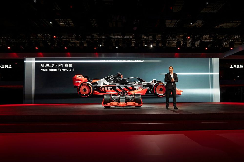 Audi CEO Markus Duesmann during the Audi press conference at Auto Shanghai 2023