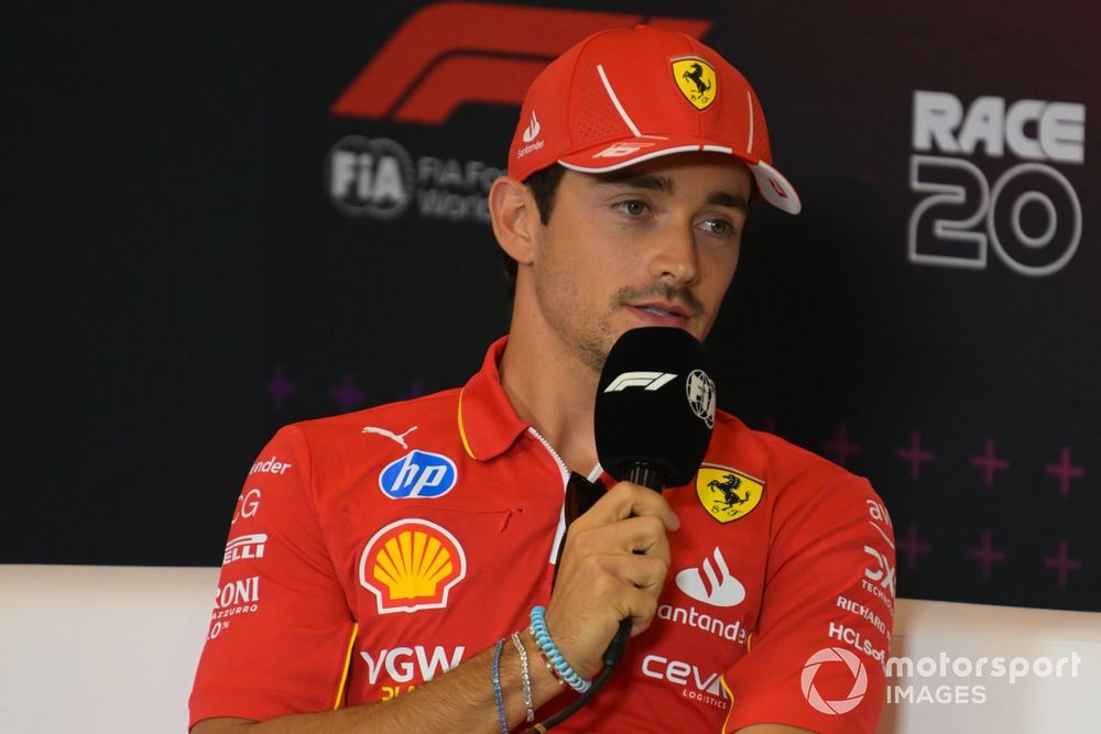 Charles Leclerc, Scuderia Ferrari, in the Press Conference 