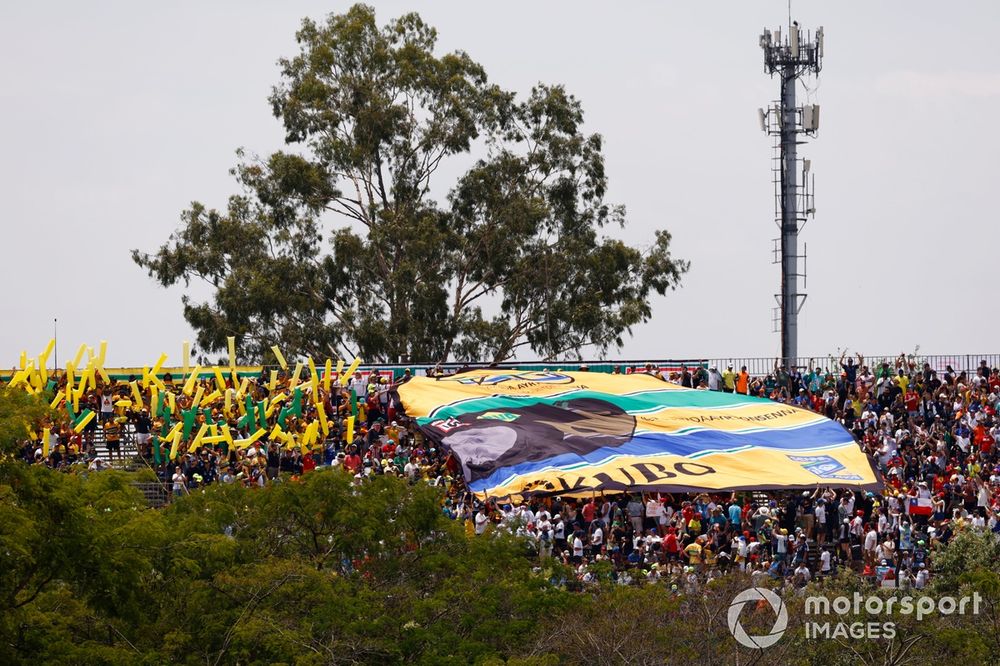 Ayrton Senna memorials in the grandstands