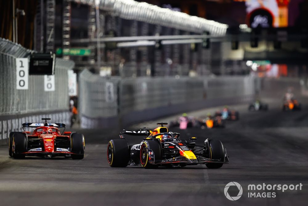 Max Verstappen, Red Bull Racing RB20, Charles Leclerc, Ferrari SF-24