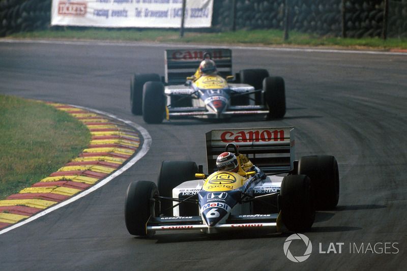 Nelson Piquet, Williams FW11, Nigel Mansell, Williams FW11