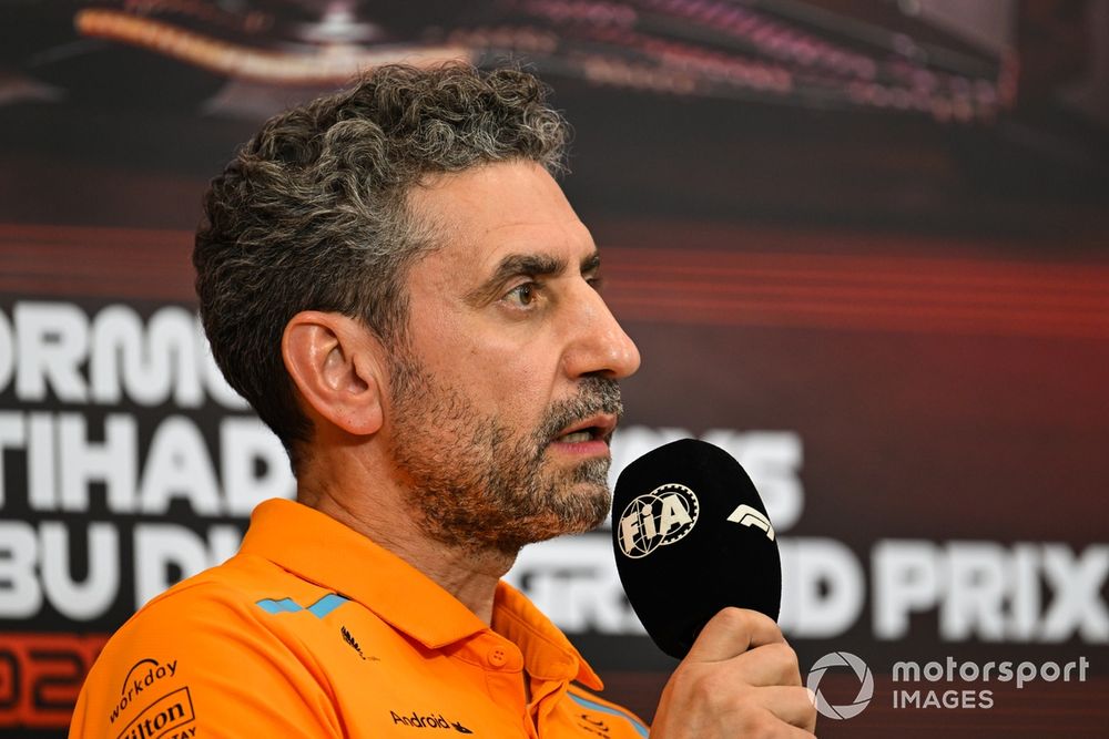 Andrea Stella, Team Principal, McLaren F1 Team, in the Team Principals Press Conference