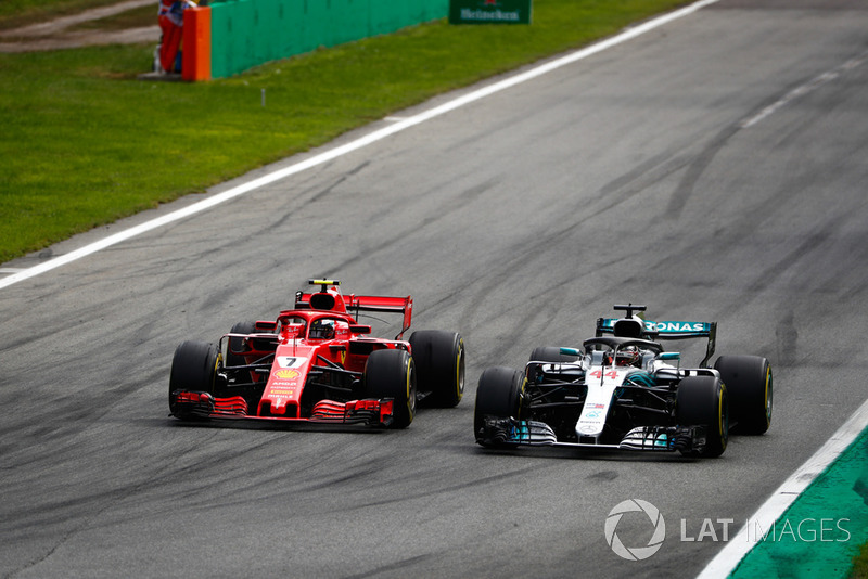 Ferrari had two cars on the front row - but Hamilton surpassed both in Monza