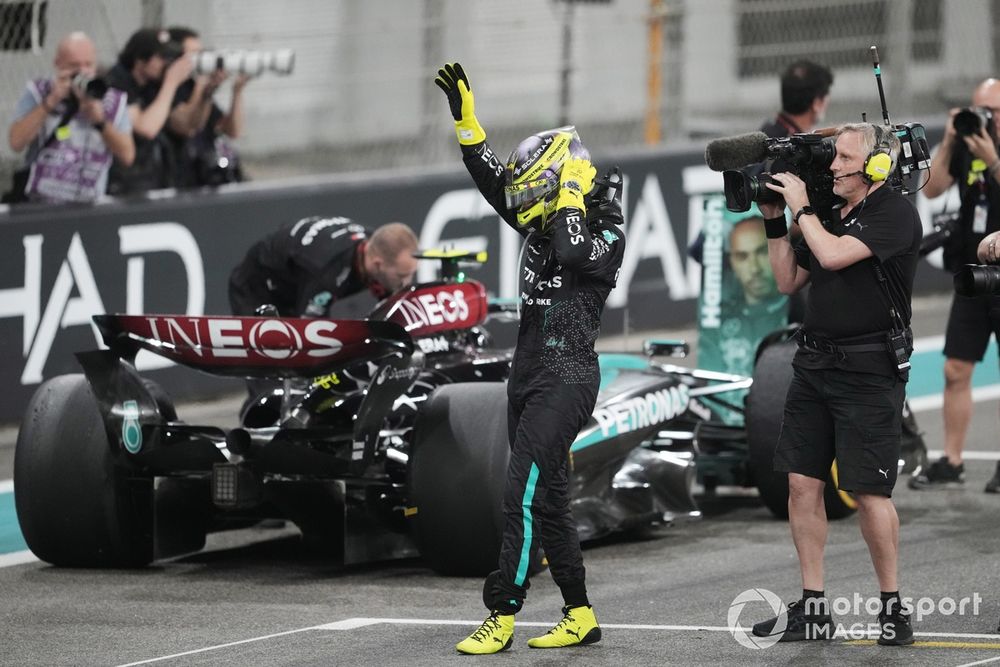 Hamilton made sure he ended his Mercedes career on a relative high 