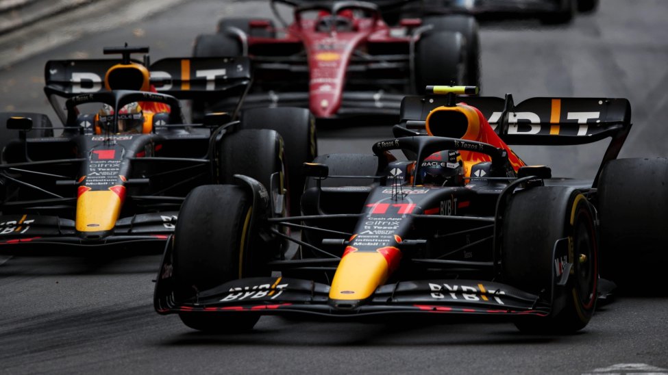 Sergio Perez & Max Verstappen Red Bull Racing F1