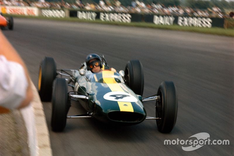 Jim Clark in his Lotus 25 Climax