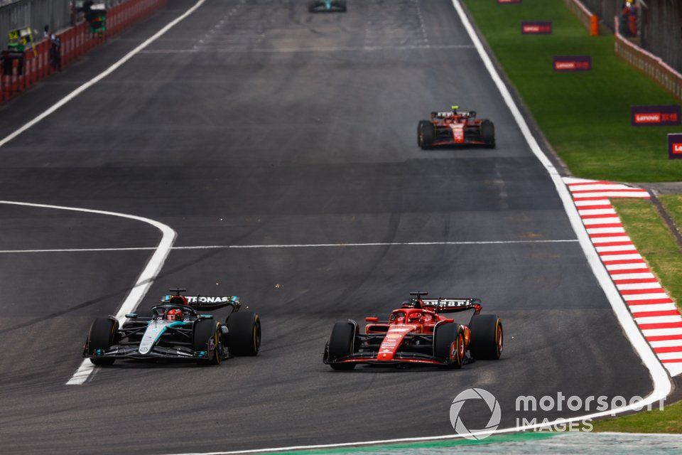 Storming around the outside of Russell at China's Turn 1 underlined Leclerc's racecraft strength