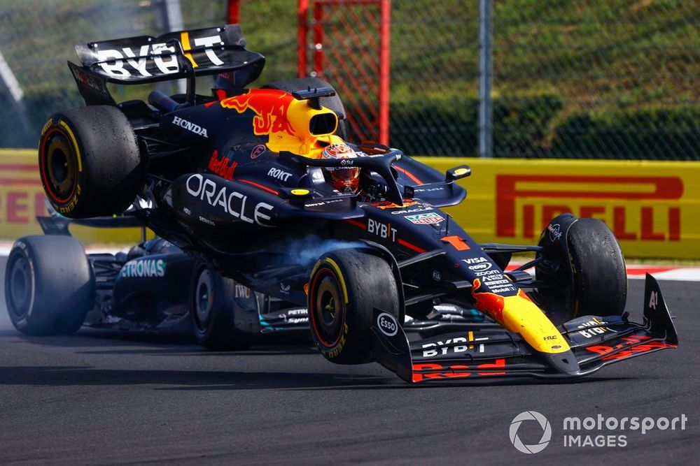 Verstappen wasn't without fault in 2024, making some notable errors including clashing with Hamilton in Hungary