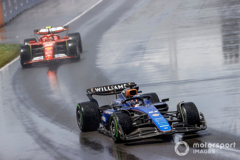 Although Albon didn't finish in Canada after clipping Sainz's spun Ferrari, he'd put his stamp on the race