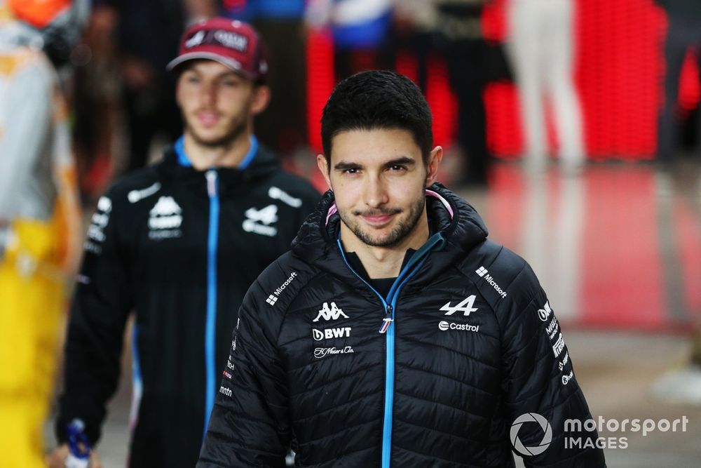 Esteban Ocon, Alpine F1 Team, attends the drivers parade 